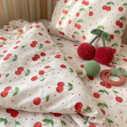 Единичен спален комплект с чаршаф с ластик