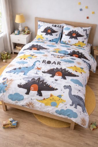 Единичен спален комплект с чаршаф с ластик