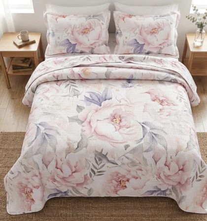 Памучно Пике/Покривало за Спалня - тип Вафел 240/260 см