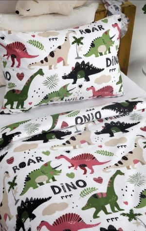 Единичен спален комплект с чаршаф с ластик