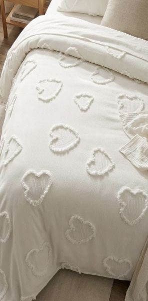 Пике Жакард за Спалня -Релефни сърца