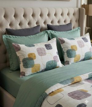 Спален комплект с два плика и чаршаф с ластик 180/200/30 см