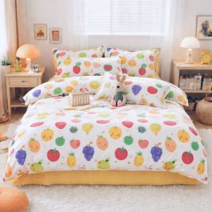 Единичен спален комплект с чаршаф с ластик